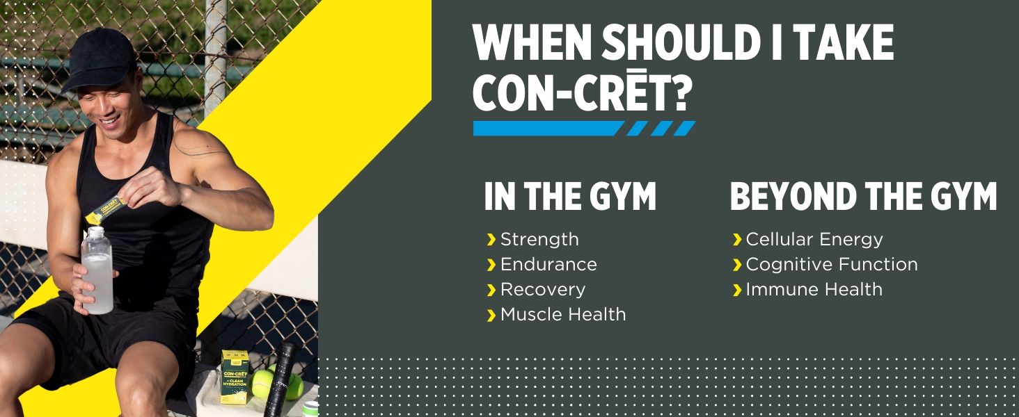 CON-CRET Concentrated Creatine HCL Powder - supports Muscle, Cognitive, Cellular Energy | No Bloating or Cramps | USA Made & NSF Certified | 60 Micro-dosed servings | Lemon Lime Flavour (57.6gms)