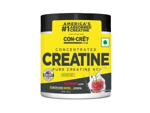 CON-CRET Concentrated Creatine HCL Powder - supports Muscle, Cognitive, Cellular Energy | No Bloating or Cramps | USA Made & NSF Certified | 60 Micro-dosed servings | Lemon Lime Flavour (57.6gms)