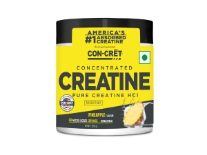 CON-CRET Concentrated Creatine HCL Powder - supports Muscle, Cognitive, Cellular Energy | No Bloating or Cramps | USA Made & NSF Certified | 60 Micro-dosed servings | Lemon Lime Flavour (57.6gms)