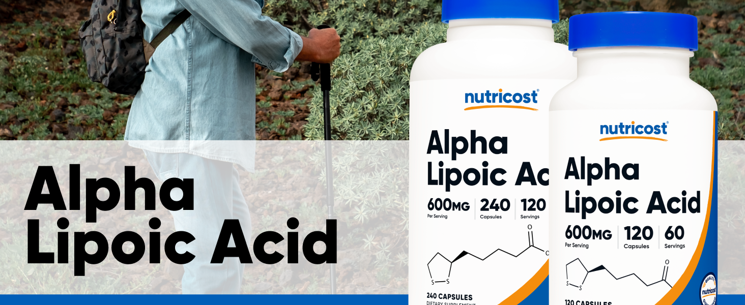 Nutricost Alpha Lipoic Acid (600mg) 120 Capsules, 60 Servings