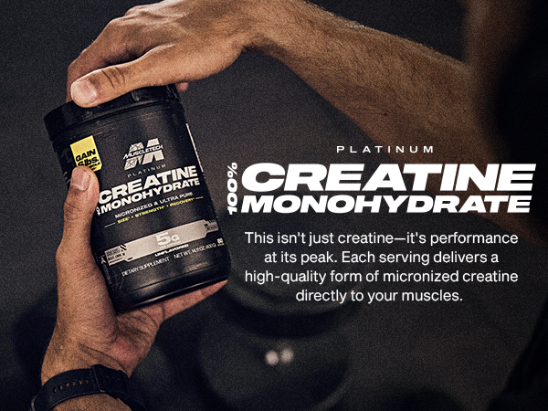 MuscleTech Creatine Monohydrate Powder, Platinum Pure (80 Servings)