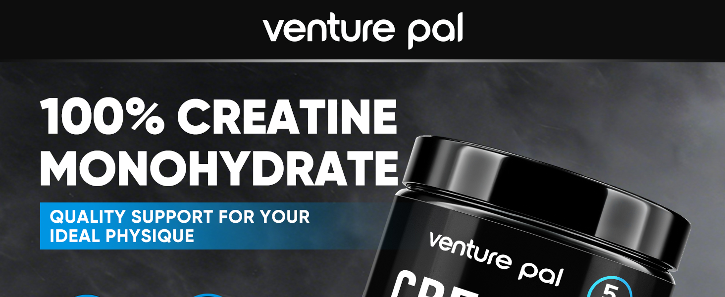 Venture Pal 100% Pure Micronized Creatine Monohydrate Powder 5g Per Serving