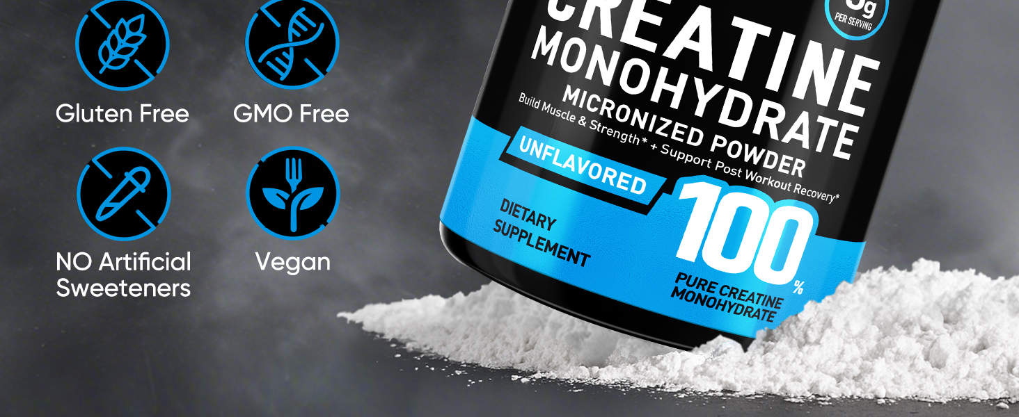 Venture Pal 100% Pure Micronized Creatine Monohydrate Powder 5g Per Serving