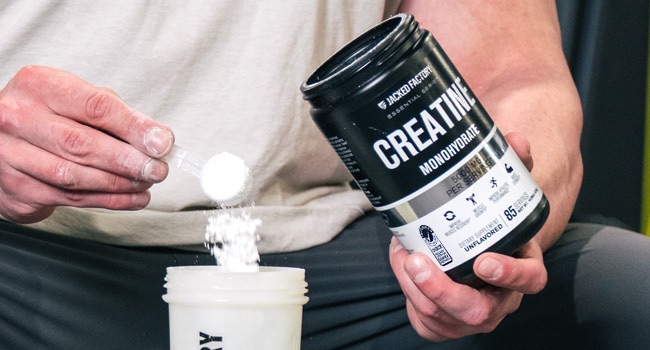 Jacked Factory Creatine Monohydrate Powder 150g - 5g Daily Micronized Creatine Monohydrate for Men and Women, Vegan-Friendly, Third-Party Tested - 30 Servings, Unflavored