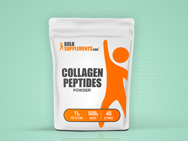 BulkSupplements.com Collagen Peptides Powder - Bovine Collagen Powder, Powdered Collagen Supplement - Hydrolyzed & Gluten Free, 11g per Serving, 500g (1.1 lbs) (Pack of 1)