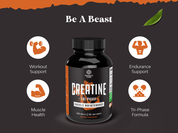Creatine Pills 5g - Creatine Monohydrate, Creatine HCL & Pyruvate - 120 Ct