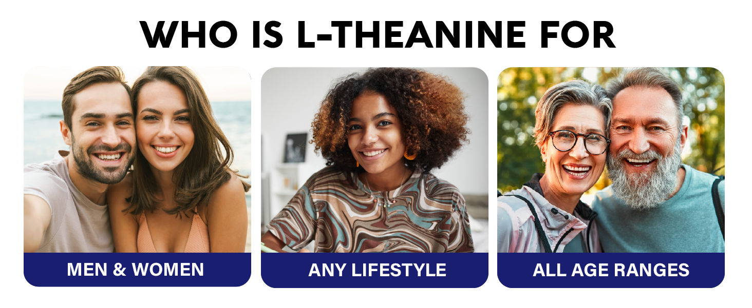 L-Theanine 400 mg - L Theanine for Stress Relief - Plant Based - 120 Caps