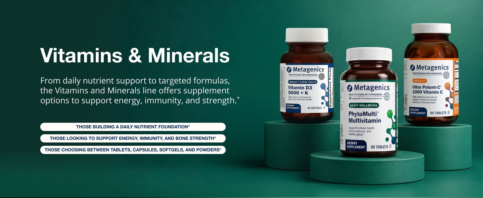 Metagenics Bone Builder Calcium with MCHC & Magnesium 300 mg, 90 Tablets