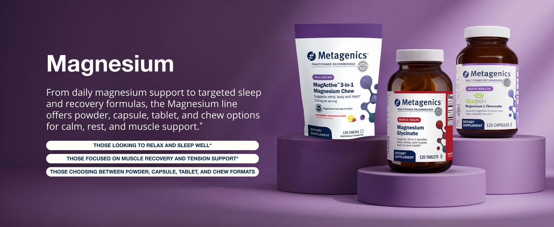 Metagenics Bone Builder Calcium with MCHC & Magnesium 300 mg, 90 Tablets