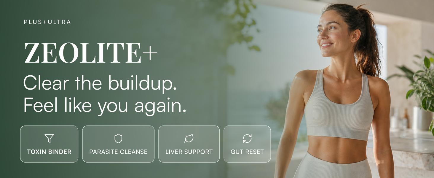 Zeolite Detox Binder 8-in-1 Clinoptilolite & Activated Charcoal, Aloe 60ct