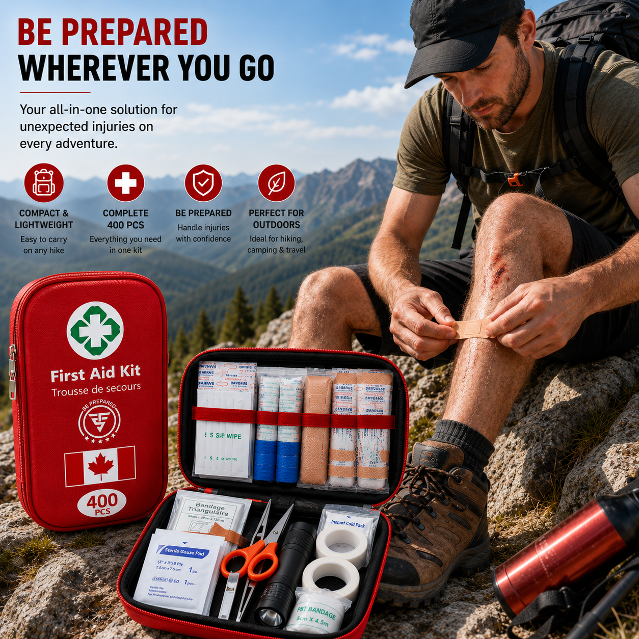 TF-3 Max by TRITFIT SPORTS - 365 PCS First Aid Kit & survival kit with Essential Supplies. First aid kit for car, First aid kit for Home, Boat, Car, Camping, Emergency kit, first aid kits, first aid.