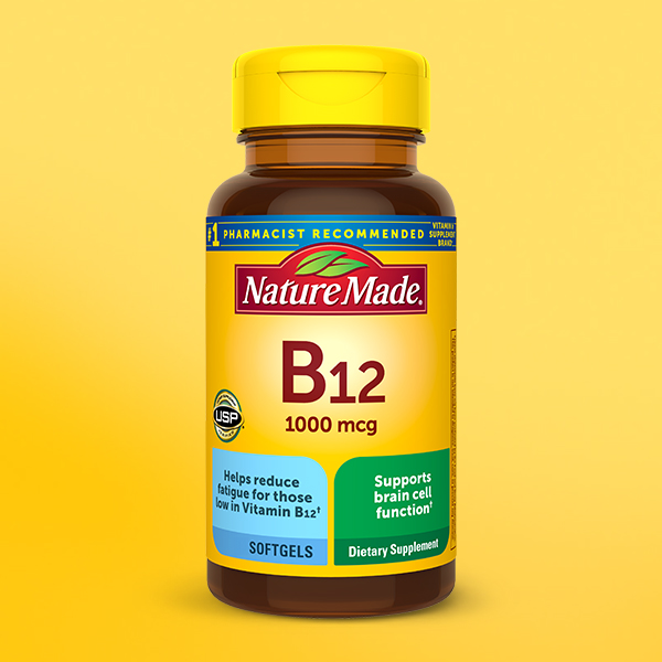 Nature Made Vitamin B12 1000 mcg, Energy Metabolism Support, 90 Softgels
