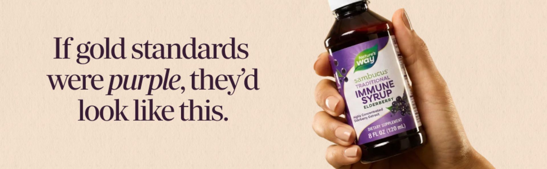 Nature's Way Sambucus Traditional Elderberry Immune Support* Syrup, 8 fl oz