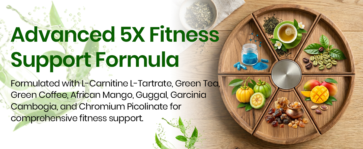 Vlado’s HIMALAYAN ORGANICS L-Carnitine L-Tartrate With Green Tea Extract 2000 Mg | Healthy Weight Management | Supports Muscle Recovery, Boost Energy, Endurance And Fat Burn -120 Vegetarian Tablets