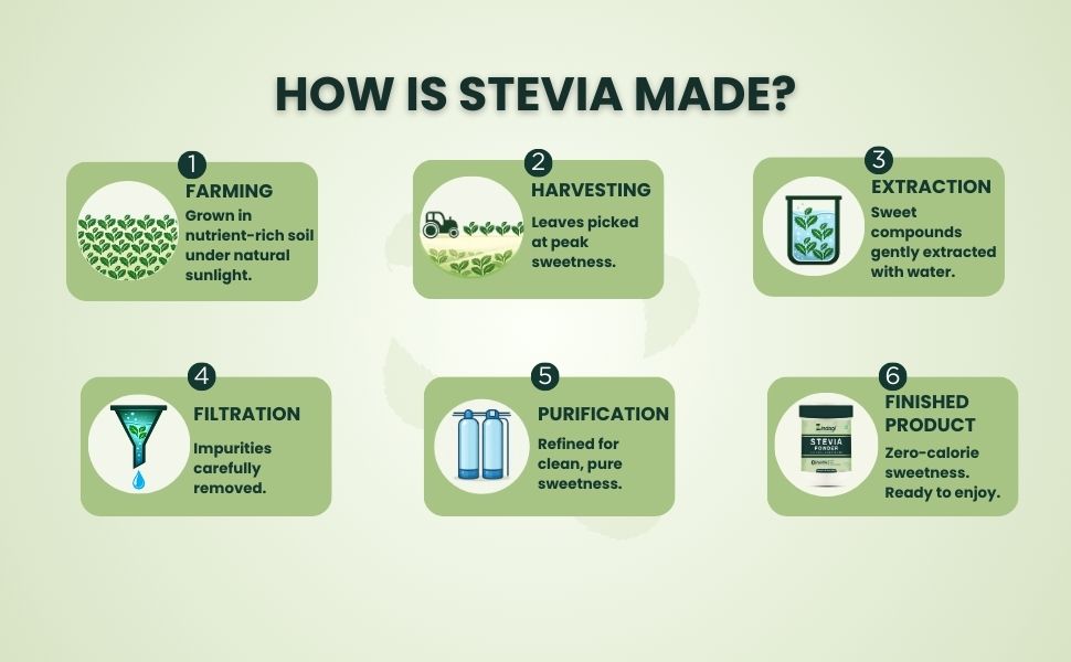 Zindagi Stevia Powder | Stevia Plant Based Sweetener | Stevia Zero Calories Sugar Free | Pack Of 2