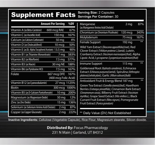 Women's Daily Super Multivitamin - 60 Capsules 6