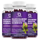 Glukozamin Chondroitin Gumies - 2-pak, dodatna moč 1500mg glukozamin z MSM & Elderberry, podpora prilagodljivosti, najboljša kartilacija in imunosubvent dodatek za moške in ženske - 180 Gumijev
