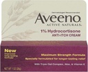 Aveeno maksimalna moč 1% Hydrocortison Anti-Itch Cream, 1 Oz, (Pack of 24)