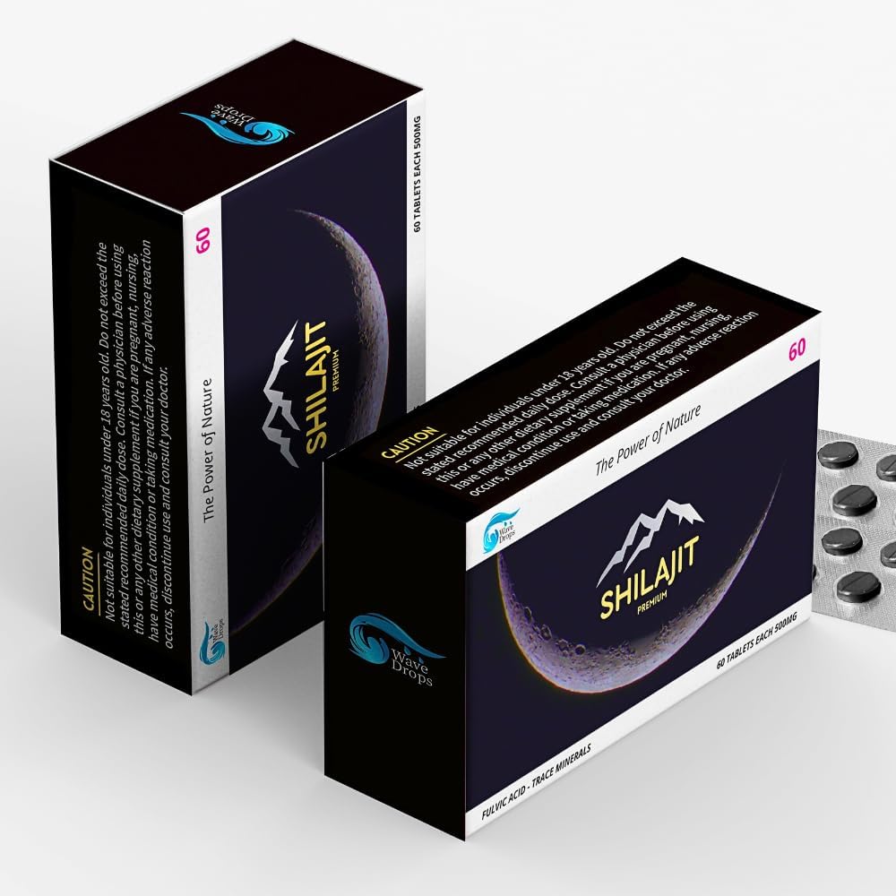 100% čista maksimalna moč Shilajit Resin tablete: energija, presnova, imuniteta - 85+ Trace minerali & Fulvic Acid - naravne tablete Shilajit