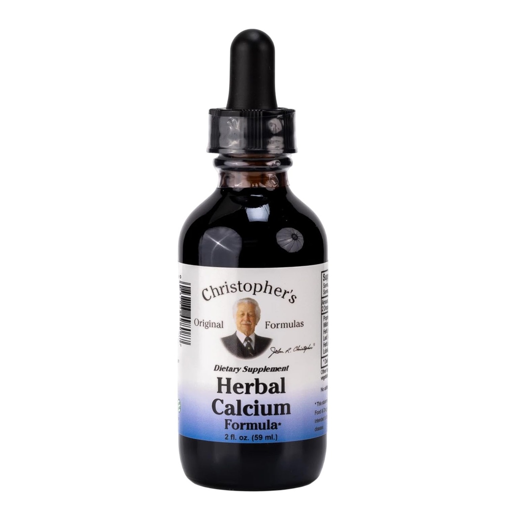 Christopher's Original Formulas Herbal Calcium Extract, naravna podpora za zdravje kosti, 2 oz