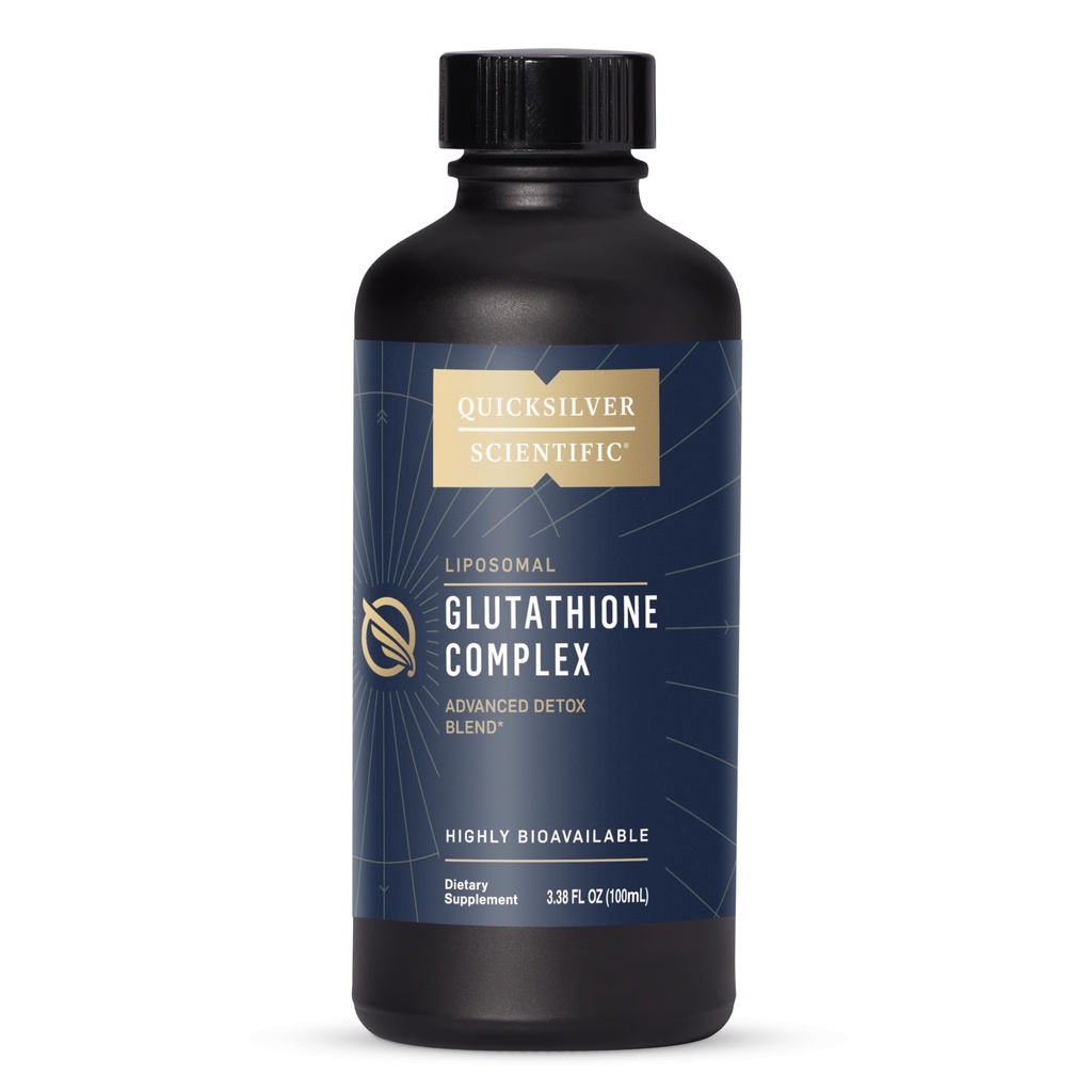 Quicksilver Scientific Glutatione Complex - Superior Absorption Antioksidant dodatek s tekočim glutationom in mlekom Thistle - Vitamin B Complex - Dopolnilo za dnevno uporabo (3.38 fl oz)