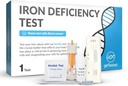 getTested Iron Deficience Test Kit – na domu Krvni test za anemijo s hitrimi rezultati – Fingerprick vzorec, ni potreben Lab obisk – Klinično potrjena Preverite za nizko raven železa