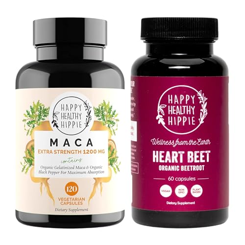 Happy Healthy Hippie Pese Kapsule & Organic Maca Energy Pills & Libido Izboljšava