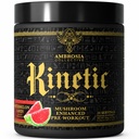 Ambrosia Kinetic Organic Preworkout, Gobe Izboljšana naravna Predworkout dodatek, Nootropic Superfood Powder for Energy (Watermelon Candy)