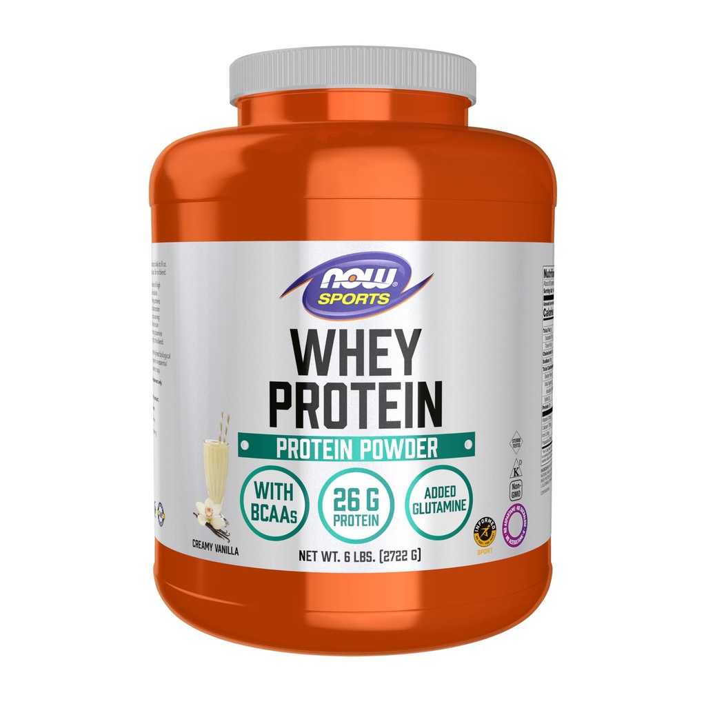 Šport Prehrana, Whey Protein, 26 g z BCAA, kremni Vanilla prašek, 6-pound