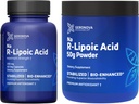 Geronova raziskave R-lipojska kislina 300 mg 60 Caps, bio-izboljšana Na R-lipojska kislina 50g Powder paket
