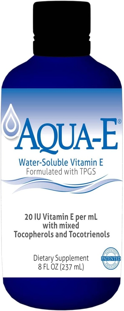 UNIQUE E A.C. Grace Company, Aqua-E vodoodporni vitamin E, tokoferoli in tokotrienoli, 8 fl oz (237 ml)