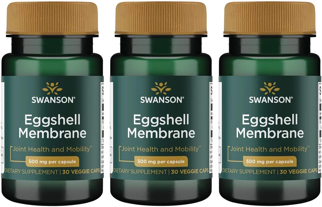 Swanson Eggshell Membrane 500 mg 30 Veg Caps (3 pakiranja)