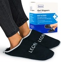 Gel Ice Pack Coppers - zagotavlja vroče in hladno terapijo za bolečine v nogah, nevropatija bolečine olajšave za noge, protin Relief, oteklih nog, Plantar fasciitis in Heel Spurs- ena velikost ustreza najbolj (črna)