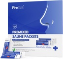 FireAnt Saline Packets za Sinus Rinse, 100 Premixed Neti Pot Sol Packet za nos Rinse, Sinus Rinse Packets za nos namakanje sistema, PH Balanced - Slate Blue