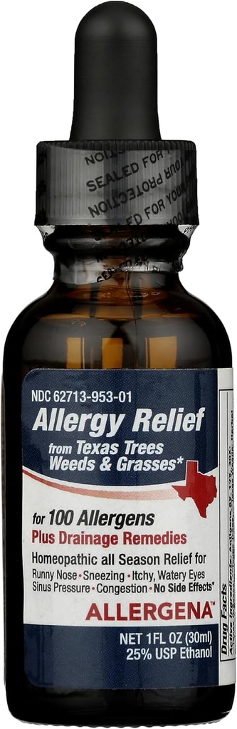 PROGENA - Alergena Texas Drevesa - Alergija Relief kapljice (1 Fl Ounce)