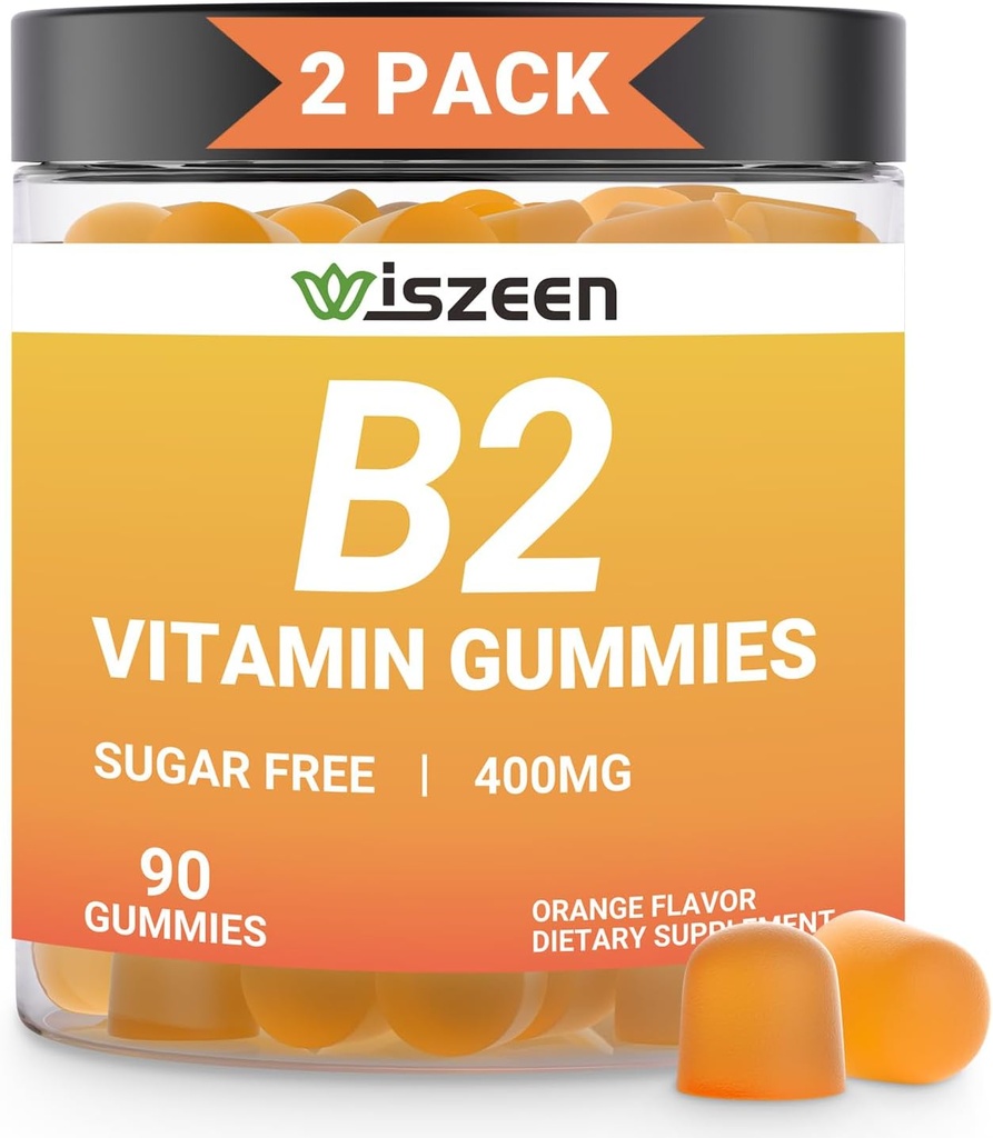 Vitamin B2 Gumies - Riboflavin dodatek - B2 Riboflavin Gumies B2 Vitamini z magnezijem, CoQ10