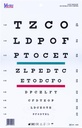 Snellen Chart z Red Green Lines 10 Noge 9 X 14 v.