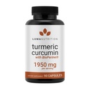 Luma Nutrition Kurkumin s črnim poprom - 95% Curcuminoidi - 1950mg Per Serving - Premium Kurkumin dodatek - z BioPerin za Max Absorpcijo - Izdelano v ZDA - 90 Kapsule