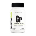 NutraBio kelirani krom GFT - 200 μg - 90 rastlinskih kapsul