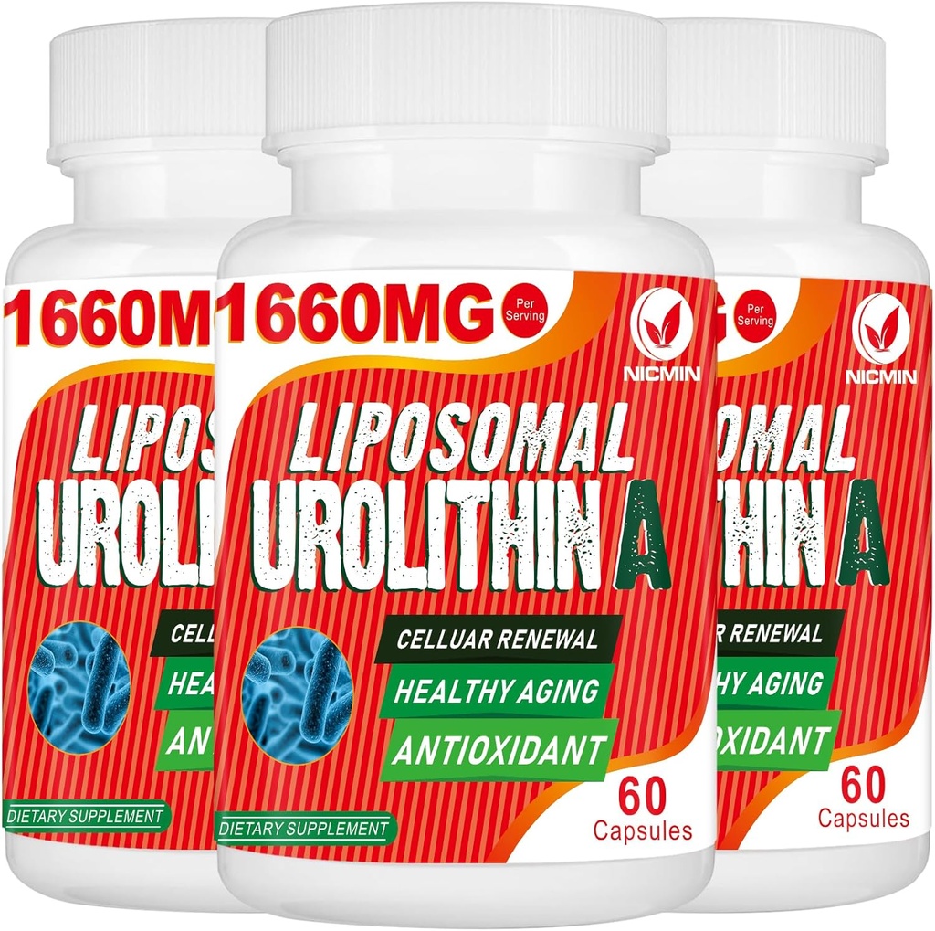 1660MG Urolitin Dodatek - liposomski urolitin 180 kapsul