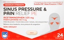 Rite Aid Sinus Pritisk in bolečina Reliever PE, Non-Drowsy - 24 Tablets 