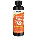 NOW Foods Supplements, Certified Organic Laneno olje tekoče, hladno in neprečiščeno, 12-ounce