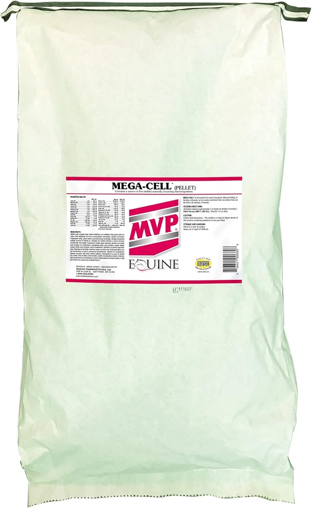 Mega-Cell (50 lb vrečka) Uravnotežen vitamin in mineralna podpora za konje