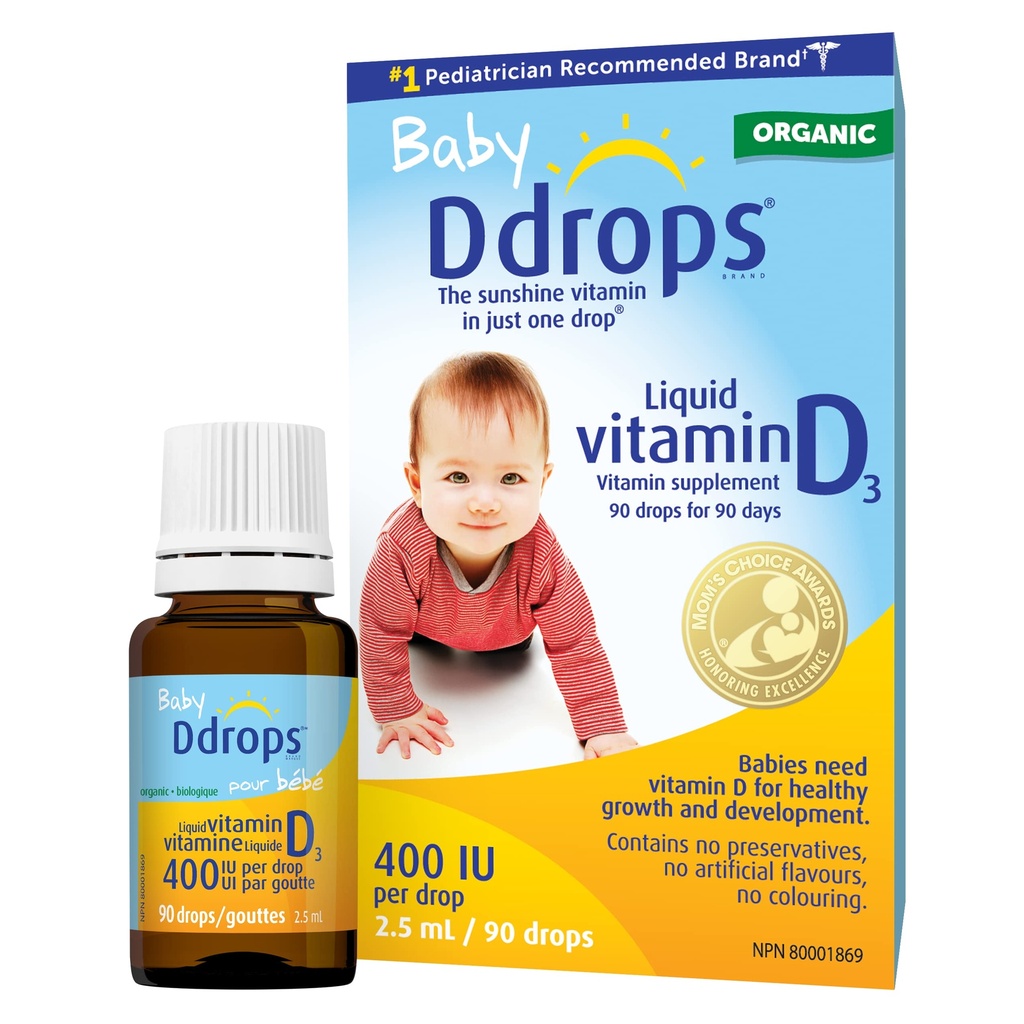 D kapljice Baby Tekoči vitamin D (90 kapljic)