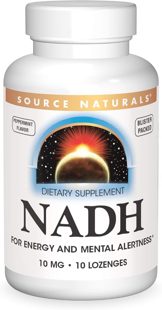 Vir Naturals NADH 10mg, povečanje energije in duševne budnosti - 10 tablet