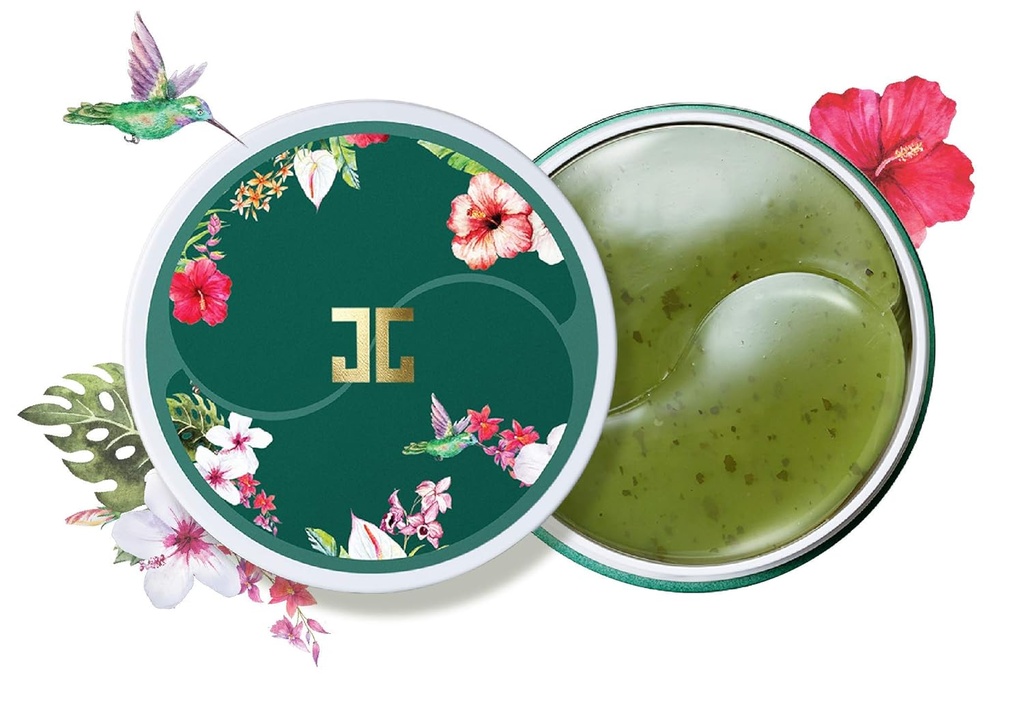 JAYJUN Green Tea Eye Gel Patch, temen krog, Puffy Eye, Pod oči patch, 1.4g, 60 v Jar