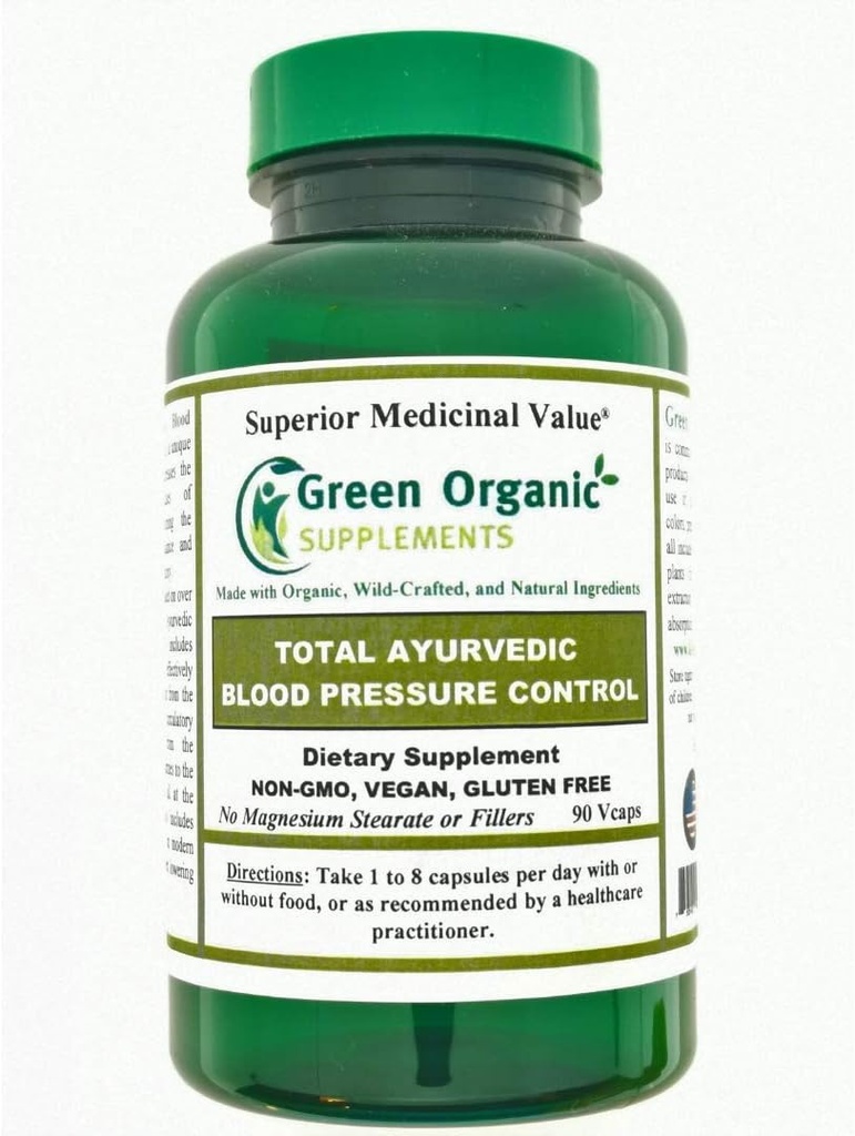 Zelena Organic dopolnila krvni tlak, Total Ajuvedic (Pack z 1)
