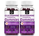 Glukozamin Chondroitin Gumies z MSM & Elderberry Extra Jakost - podpora prilagodljivosti, antioksidant Imunska podpora dodatek za odrasle, moške in ženske - 60 Chondroitin Gumies (2 paket)