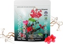 PrašekVitamin Elektroliti powder Plus (50 strežnikov) črni čaj ginseng elektrolitski prašek keto, brez sladkorja, roza himalajska sol, 1000mg kalij, 120mg kalcij, 120mg magnezij, hidracija prašek