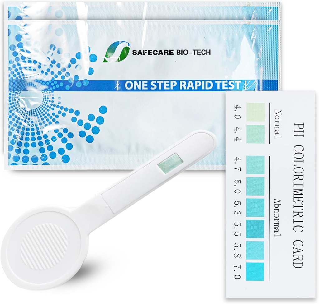 En korak Vaginalni pH Bakterialni test za vaginozo, 5 Testni kompleti, BV, Kvas okužba, Feminin Vaginal zdravje, pH ravnovesje za ženske, Individualno Foil Zaviti